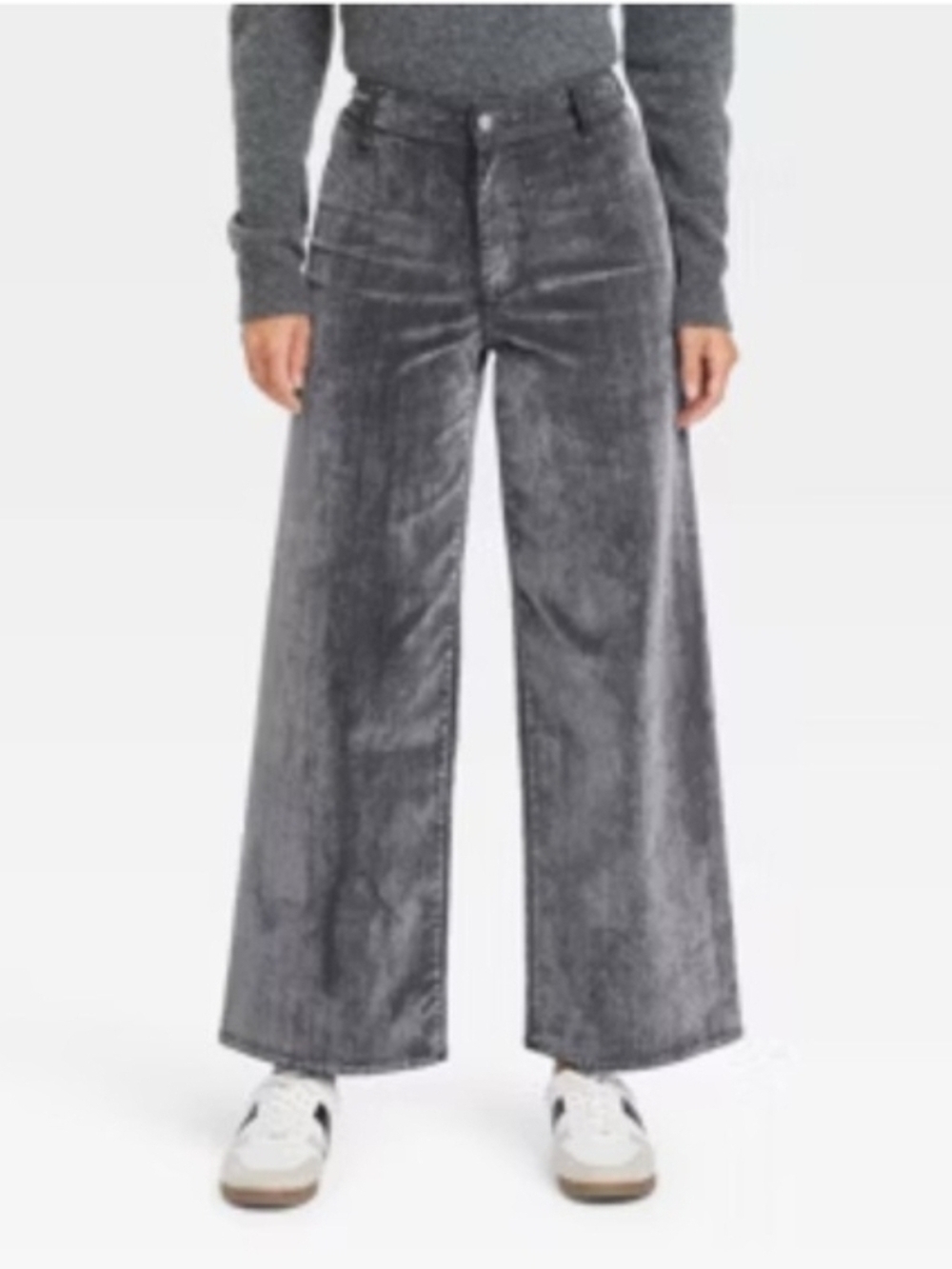 NWT Universal Thread Black Sailor Wide-Legsuper Streach Gray Pants Size 17